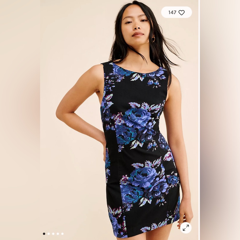 Free People Mayberry Linen Blend Minidress